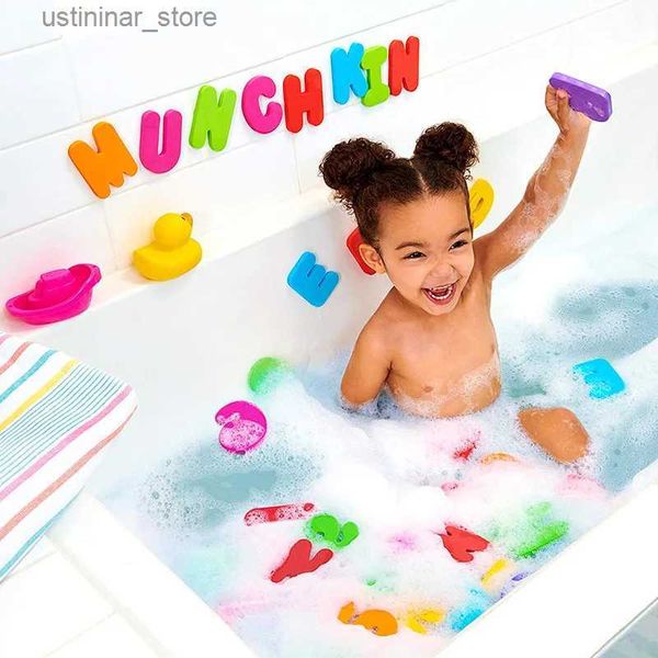 Sand Play Water Fun 36pcs Alfanumérico Batillo Juguete 3d Juguetes Baby Bath Bath Toys Soft Eva Niños Baby Water Toys para Baño Toy Educational Toy L416