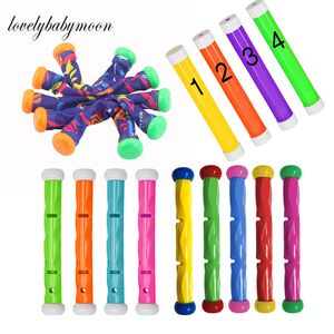 Sand Play Water Fun 4 5PCS Multicolor Diving Stick Toy onder water Zwembad onder Games Trainingssticks Children S Gift 230710
