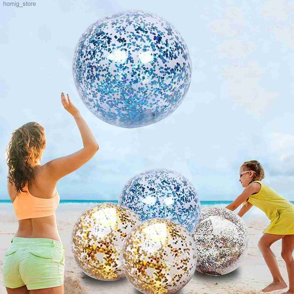 Sable Player Water Fun 40cm Flash Place Ball Summer Summer Summer Water Ball Ball Outdoor Pool Party Party Toy Enfants Adult Water Sports Y240416