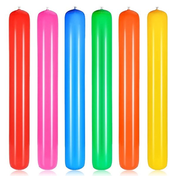 Sand Play Water Fun 4PCS Gonflable Cheer Sticks Coloré Adultes Float Noodles Jeux de Plein Air Jouet pour Plages Piscine Party Decor 230711