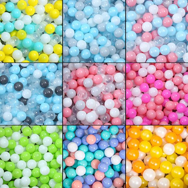 Sand Play Water Fun 50Pcs Couleurs Balls Pool Ocean Wave Ball Kids Swim Pit Avec Basketball Hoop House Outdoor Tents Toy Props 230605