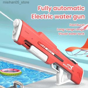 Sand Play Water Fun 63 cm Oversized 1000 ml Electric Water Gun speelgoed Krachtige automatische hogedruk Burst Game Adult Electric Water Gun Toy Gift Q240426