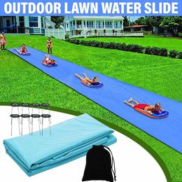 Zand Spelen Water Plezier 8 M Giant Surf Glijbaan Gazon Glijbanen Zwembaden Voor Kinderen Zomer PVC Games Center Achtertuin Outdoor kinderen Volwassen Speelgoed 230731