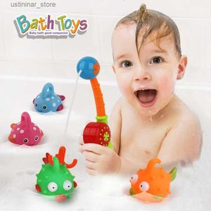 Sable Player Water Fun 8pcs / 12pcs Bath Toys Toys Fishing Games pour bébé mignon Baignoire de baignoire pour animaux pour garçons Girls Birdday Gifts L416