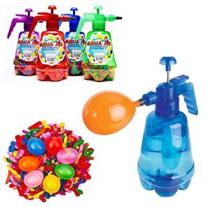 Gonfleur de remplissage de main de station de pompage de ballon d'air d'amusement d'eau de sable avec 500 ballons pour des jouets d'été en plein air d'enfants 230711