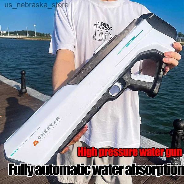 Sable Player Water Fun All Electric Water Gun Toy Pool Pool Game Outdoor High-Pressure Summer Childrens Q240408