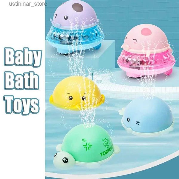 Sable Player Water Fun Design Animal Baby Bath Toys LED Light Up Automatic Spray Water Wath Touet étanche Toroise / canard / Bird / Pig / Bear L416