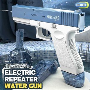 Sable Player Water Fun Automatic Electric Water Gun For Kids Blaster Squirt Guns Rechargeable SOEAKER BLASTER POOBLE SURDOOR SUMME Game 240403 Q240408