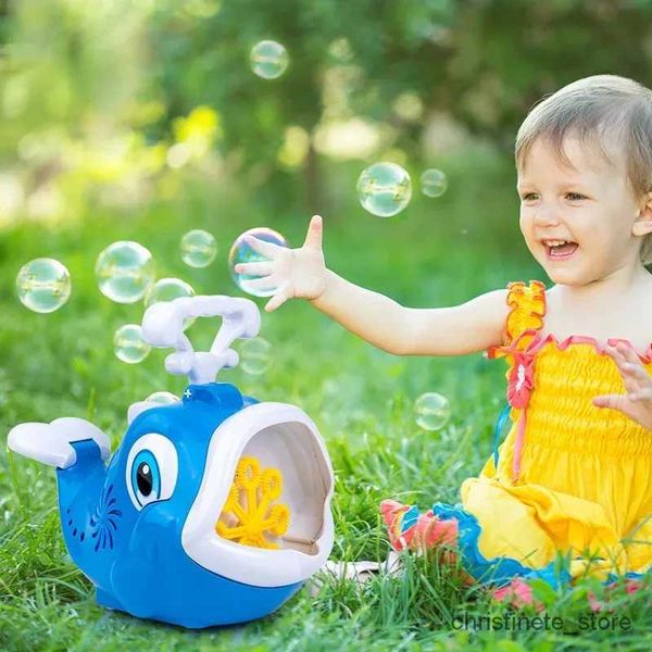 Jeu de sable aquatique amusant, jouets d'extérieur automatiques pour enfants, Machine à bulles de baleine, Camping d'été, accessoire Photo, jouets électriques de dessin animé, jouet de soufflage de bulles pour enfants