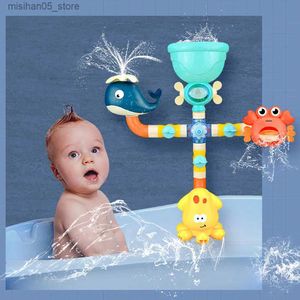 Zand speel water leuk baby bad speelgoed badtub diy buis badtijd waterspel spray zwembad speelgoed kinderen verjaardagscadeau Q240426