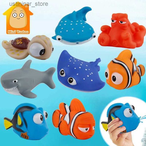 Sable Player l'eau Amuss Toys de bain de bain Fish Kids Float Spray Sprew Squel