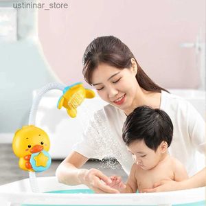 Sable Player Water Fun Baby Bath Toys for Kids Duck Bath Toys Sucker Shower Electric Spray Water Toys for Toddlers Outside Pool Bathtub Toys Sprinkler L416