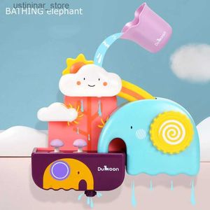 Sable Player Water Fun Baby Bath Toys Pipeline Water Spray Douche Game de douche Elephant Bath Baby Toy for Children Swimming Bathing Bathing Shower Kids Toys L416