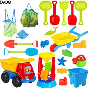 Sand Play Water Fun Baby Children Beach Castle box Bucket Shovel Toddlers Playa Summer Toys Accessories Games Set For Kids Girls Boys Bag 221129