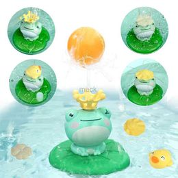 Zand Spelen Waterplezier Baby Elektrische Douches Spray Set Baden Mini Kikkervormige Sprinkler Douchespeelgoed Kinderen Badspeelgoed Zwembad Strand Drijvend Kind Cadeau 240321