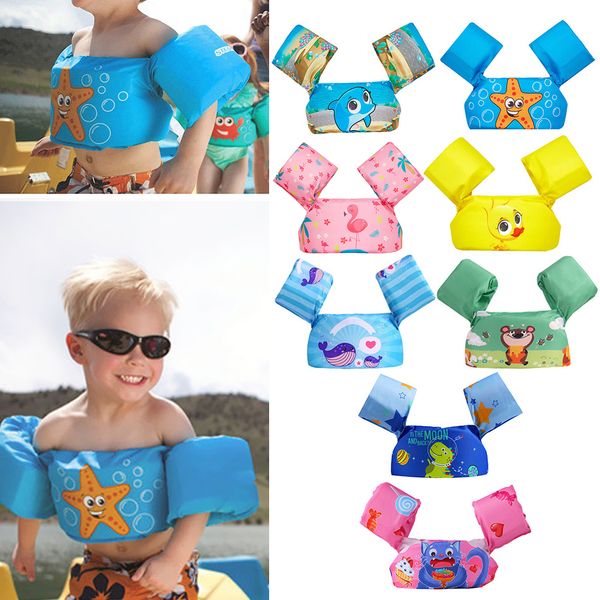 Jeu de sable amusant pour bébé, manchon de bras flottant, anneau flottant, gilet de flottabilité, équipement de natation pour enfants, brassards, jouets de piscine en mousse 230427