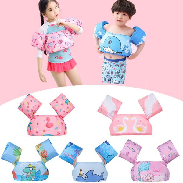 Sand Play Water Fun Baby Float Cartoon Arm Sleeve Chaleco salvavidas Traje de baño Espuma Seguridad Natación Entrenamiento ing Pool Ring 230427