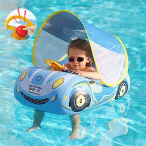 Flotteur de piscine pour bébé avec auvent gonflable pour voiture, protection UPF50, flotteurs pour tout-petits pour 612 1248 mois 230729