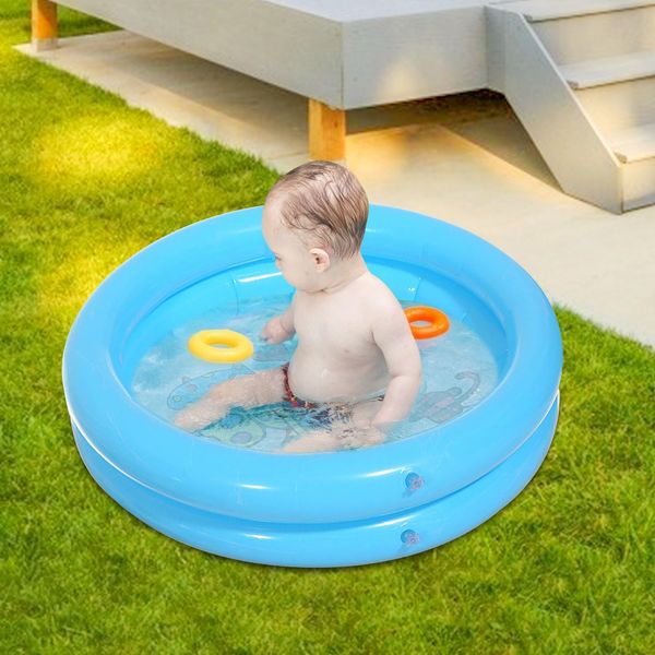 Juego de arena Diversión acuática Bebé Piscina Niño Verano Niños Juguetes acuáticos Bañera inflable Redondo Animal encantador Piscina impresa 65x65 cm 230427