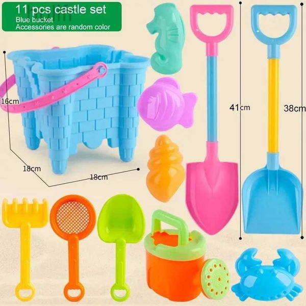 Sable Play Water Fun Beach Sand Tools Set Tools Toys Castle Backet Kids Kid Sand Moule Enfants Toys Summer pour la plage Seaside Play Sand Water Game Toys D240429