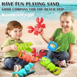 Sand speel water leuk strand zand speelgoed grijper baby bad speelgoed schattig dinosaurus speelgoed dier vorm klauw catcher veilig niet-toxisch waterspeelgoed voor peuters d240429