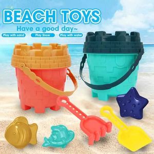Jeu de sable eau amusant plage jouets de sable ensemble de jeu pour enfants avec seau arrosoir pelle râteau moules à sable jouets de piscine extérieure jeu de sable d'été 240321