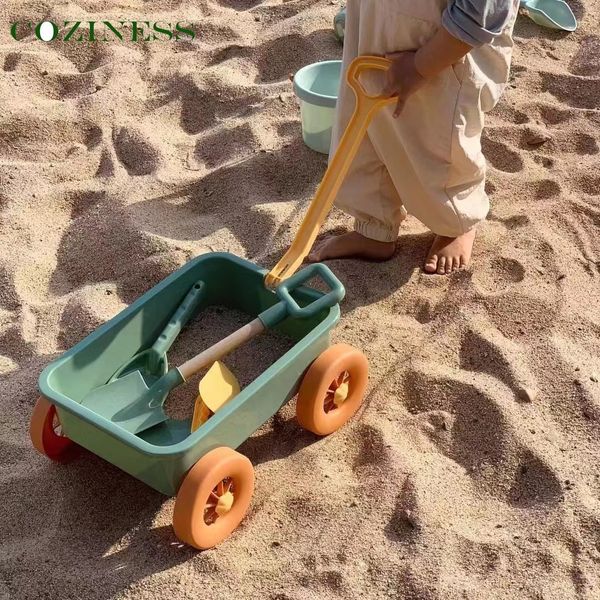 Sand Play Water Fun Beach Cubo sensorial Juguetes para niños Plage Padres Niños Pala interactiva 230520