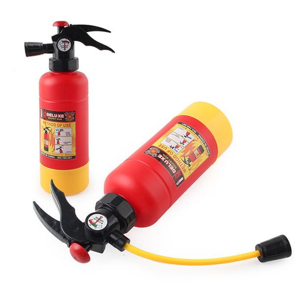 Sable jouer à l'eau grand extincteur Blasters pompier Cosplay pour enfants jouets de plein air extincteur pistolets à eau enfants pompier Cosplay jouet 230609