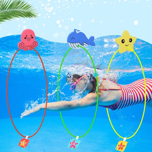 Sable jouer à l'eau amusant grande taille 80CM cercle de plongée été piscine jouets en plein air plage eau jouer jouets sous-marin saisissant jouets enfants cadeau 230707
