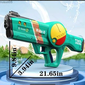 Zandspelen Waterpret Groot formaat waterpistool Hoge capaciteit 1200 ML Schieten Elektrische geweren Vechten Speelgoed Inductie Automatisch waterpistool voor volwassenen