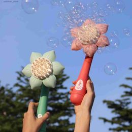 Sable Player Water Fun Bubble Gun Kids Toy 23 Hole Bubbles Machine Soap Blower Gun Toys Summer Party Soakers Soakers Bath Toys Childern Gift L47