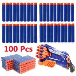 Sand Play Water Fun Bullets EVA Soft Hollow Hole Head 7 2cm Recharge Bullet Fléchettes pour Toy Gun Accessoires Blasters 230714