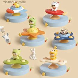 Sable Player Water Fun Catoon Bath Toys 6-12-18 mois Baby Toy Aspirat Tup Rotator Toy and Girls 1 2 3 ans Childrens Sensory Toy Q240426