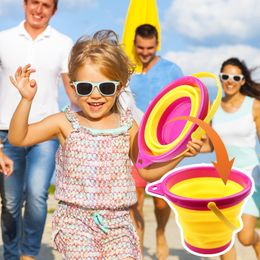 Zand Spelen Water Plezier Kinderen Strand Speelgoed Kinderen Opvouwbare Draagbare Emmer Zomer Outdoor Speelgoed Spel voor Kid 230617
