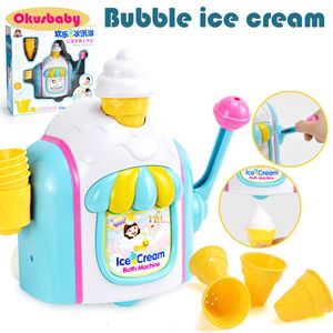 Zand Spelen Water Plezier Kinderen Badkamer Speelgoed Ijs Handgemaakte Schuim Kegel Winkel Maker Bubble Machine Baby Zomer Douche diy 230711