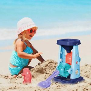 Sable Player Water Fun Childrens Beach Sand Toys Set Sand Wheel Toy Set With Spade Rake 2 Moules de forme Kids Outdoor Play TOYL2404