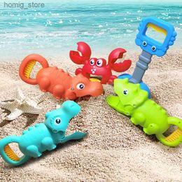 Sable Player Water Fun Childrens Beach Toys Lobseurs Dinosaur Toy Clips Mâle et femelle Crabe Pax de pied Robot Arms Vêtements de plage Set Set Y240416