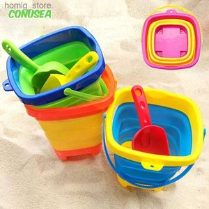 Sable Player Water Fun Childrens Beach Toys Childrens Water Toys pliable Portable Sable Bucket Summer Outdoor Toys Beach Games Y240416VNLX