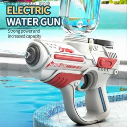 Sable Player Water Fun Childrens entièrement automatique Space de pistolet électrique Gun Electric Gun Beach Summer Water Battle Toy Adult Boy Outdoor Game Q240413