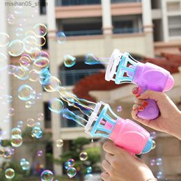 Sable Player Water Fun Childrens Toy Bubble Gun Savon Bubble Machine Bubble Gun Forme Automatique Bubble Gun Toy Childrens Gift Q240426