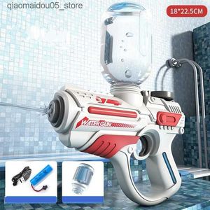 Sable Player Water Fun Childrens Water Gun Toys Space Science Fiction Design Electric Water Guns Warfare Toys for Boys and Girls Q240413