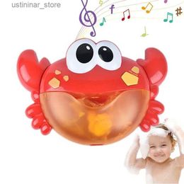 Sable Player Water Fun Crab Bath Toy Sing-Along Musical Bubble Maker for Kids Imperproof Musical Interactive Automatic Kids Toys for Bathroom Fun Boys L416