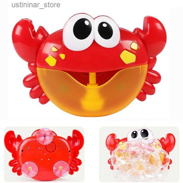 Sand Play Water Crabs Bubble Machine Música Bath Bath Toy Bathtub Machine Maker automático de burbujas Baño de baño Toy Funny Toy for Children L416