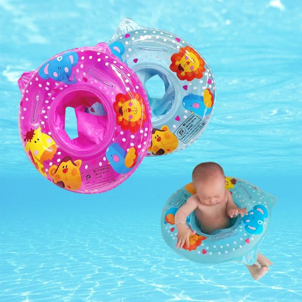 Sable Player Eau Fun Double Handle Safety Baby siège Float Bague de natation gonflable Enfant enfants Piscine Piscine Rings Water Toys Circle pour 230617