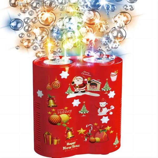 Sand Play Water Fun Double Motor Fireworks Bubble Machine Blower sur le sol Electronic Automatic Landing Spring Festival Gift New Year Toys L47