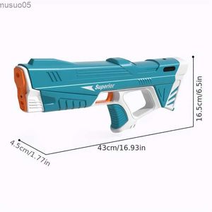 Zandspeelwaterplezier Elektrisch automatisch absorberend waterpistool Zomerspeelwater Interactief spel Speelgoed Zomervakantie Cadeau voor studenten