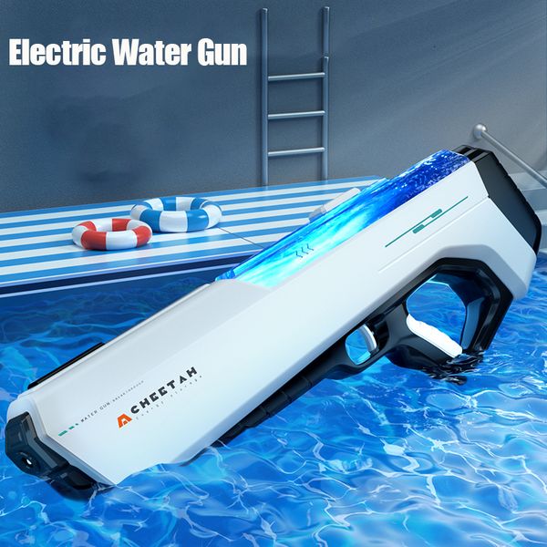 Juego de arena Diversión con agua Pistola eléctrica HighTech Automático de gran capacidad Juguetes de alta presión para niños Verano Juego de natación al aire libre Juguete 230724