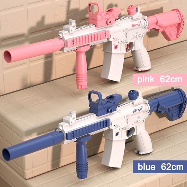 Sable jouer à l'eau amusant pistolet électrique M4 AR rechargeable enfants passe-temps jouets famille Wargame S jouet été jouer accessoires pour adolescents cadeau 230724