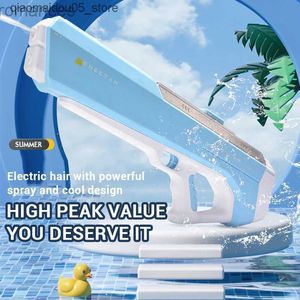 Sand Play Water Fun Electric Tech Absorptie Automatische spellen Hogedruk Water Gun Toys voor Kid Summer Toy 2437 Q240413