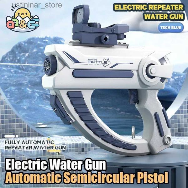 Sable Player Water Fun Electric Water Gun Childrens Summer entièrement automatique Space rechargeable continu Splashing Toys for Boys Girls Birthday Gifts L47